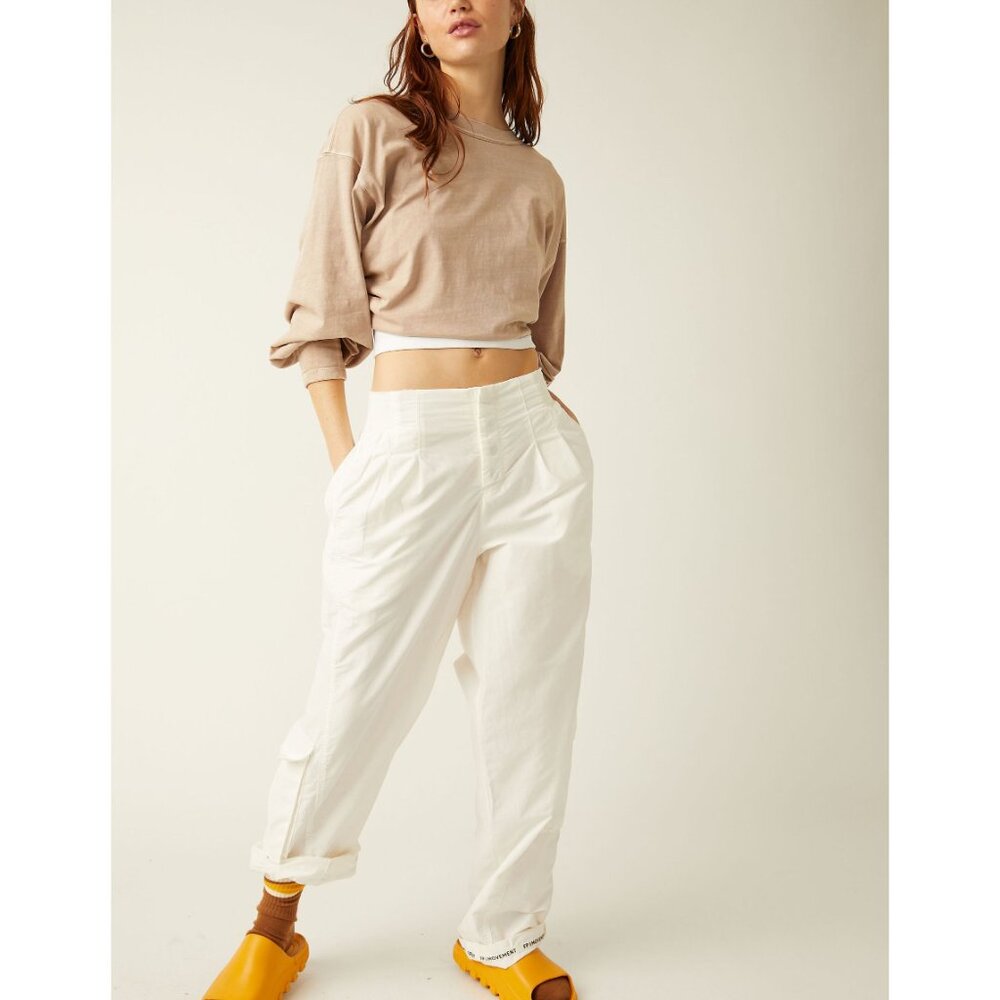 FP MOVEMENT Mesmerize Me Pants / Painted White